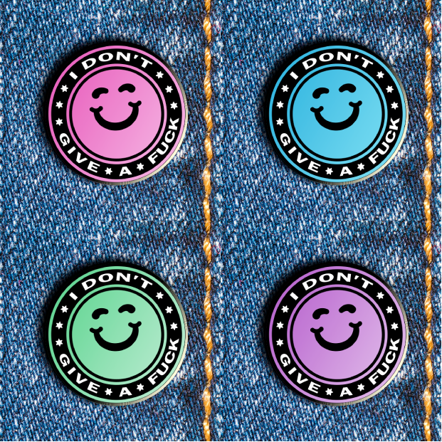 IDGAF Pin –– Philippe Wojtylo
