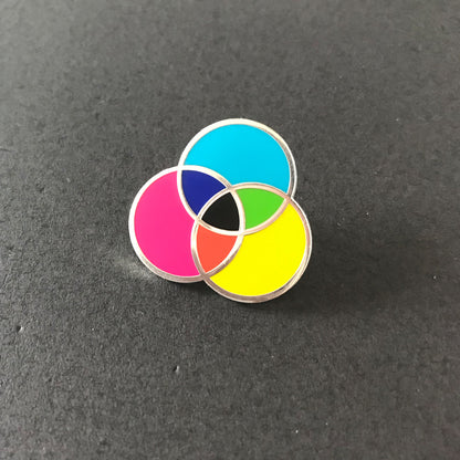 CMYK Colour Circle — Enamel Pin