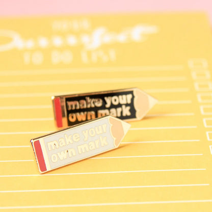 Make Your Own Mark Pin –– Studio Inktvis
