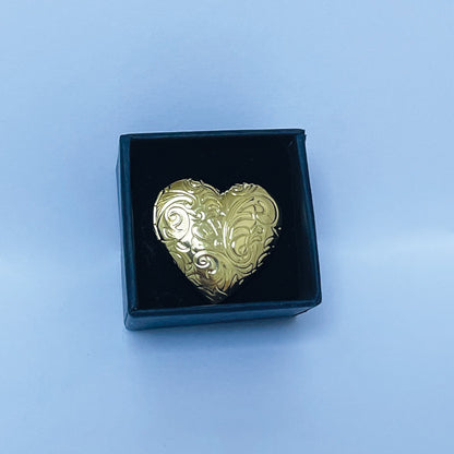 Gold Locket Pin With Giftbox