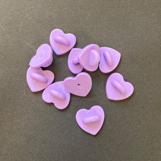 Purple Heart Rubber Clutch